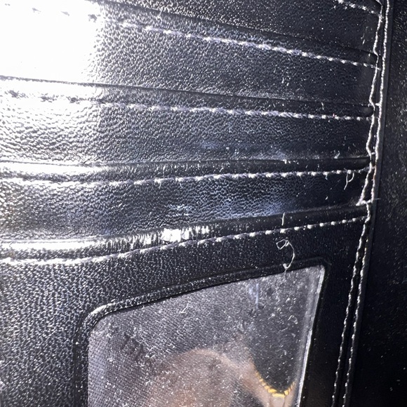 Michael Kors Black Leather Zip Wallet/Clutch-see pics and description 4 details - Picture 9 of 11